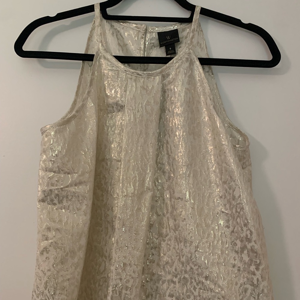 NWT Animal Print With Gold Shimmer